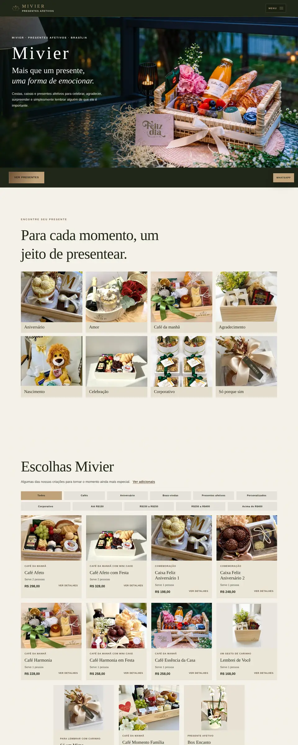 Mivier | Site de Presentes Criado pela MOM